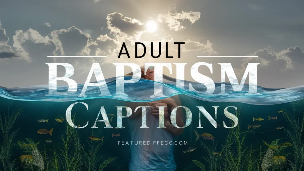 Adult Baptism Captions