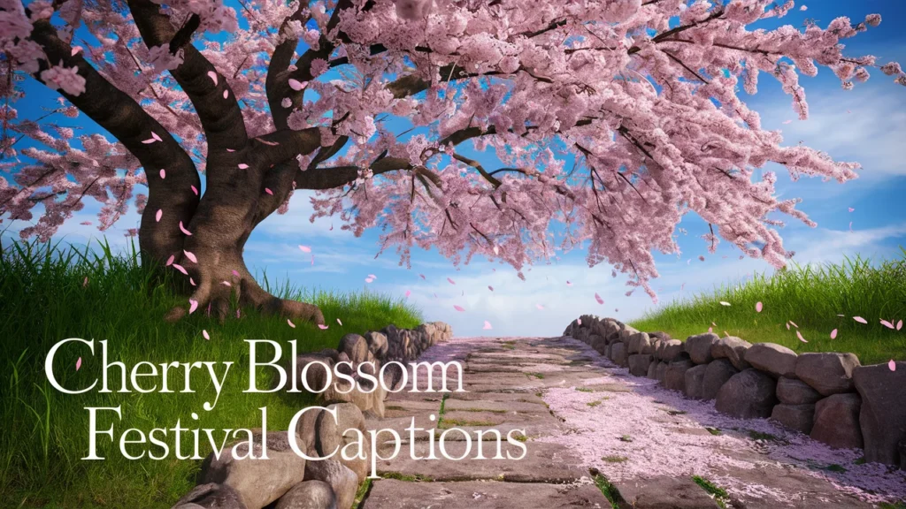 Cherry Blossom Festival Captions