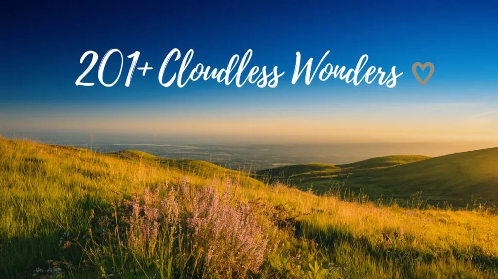 Cloudless Wonders