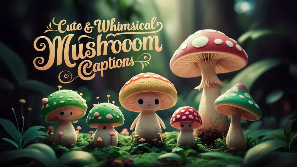 Cute & Whimsical Mushroom Captions