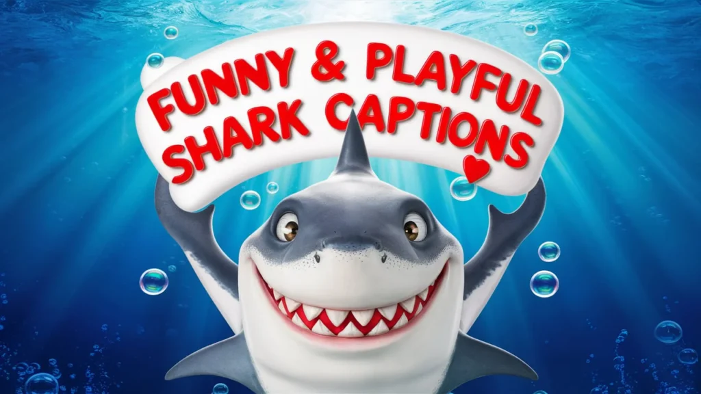 Funny & Playful Shark Captions