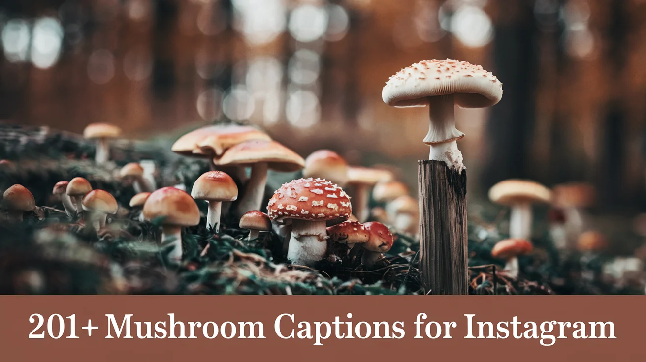 Mushroom Captions for Instagram