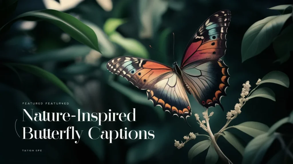 Nature-Inspired Butterfly Tattoo Captions