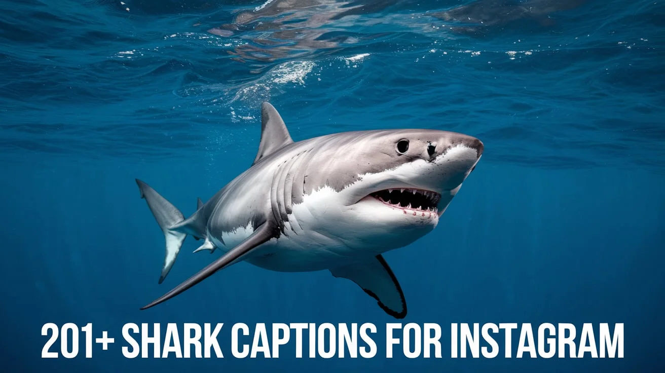 Shark Captions for Instagram