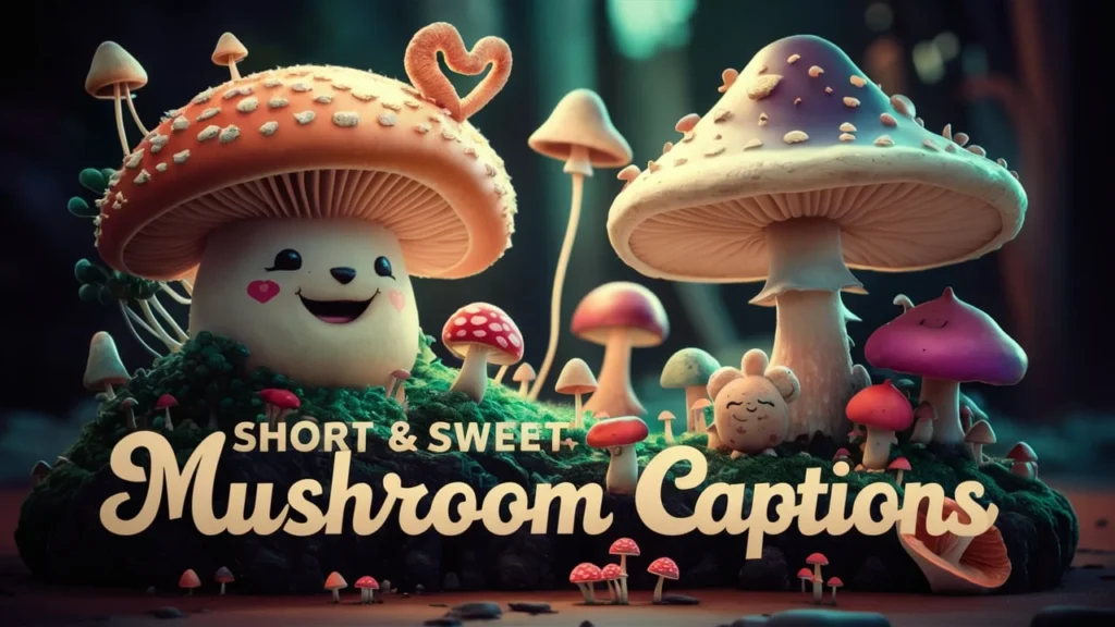 Short & Sweet Mushroom Captions