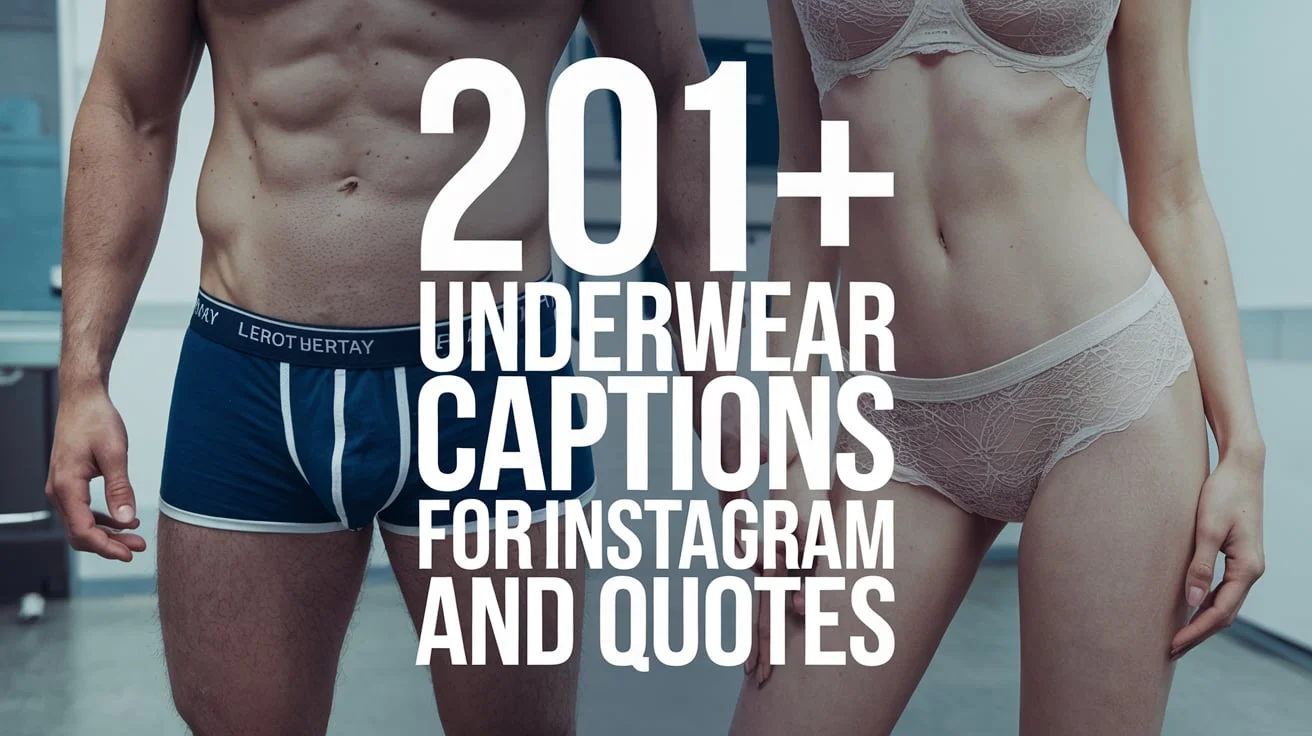 Underwear Captions for Instagram and Quotes